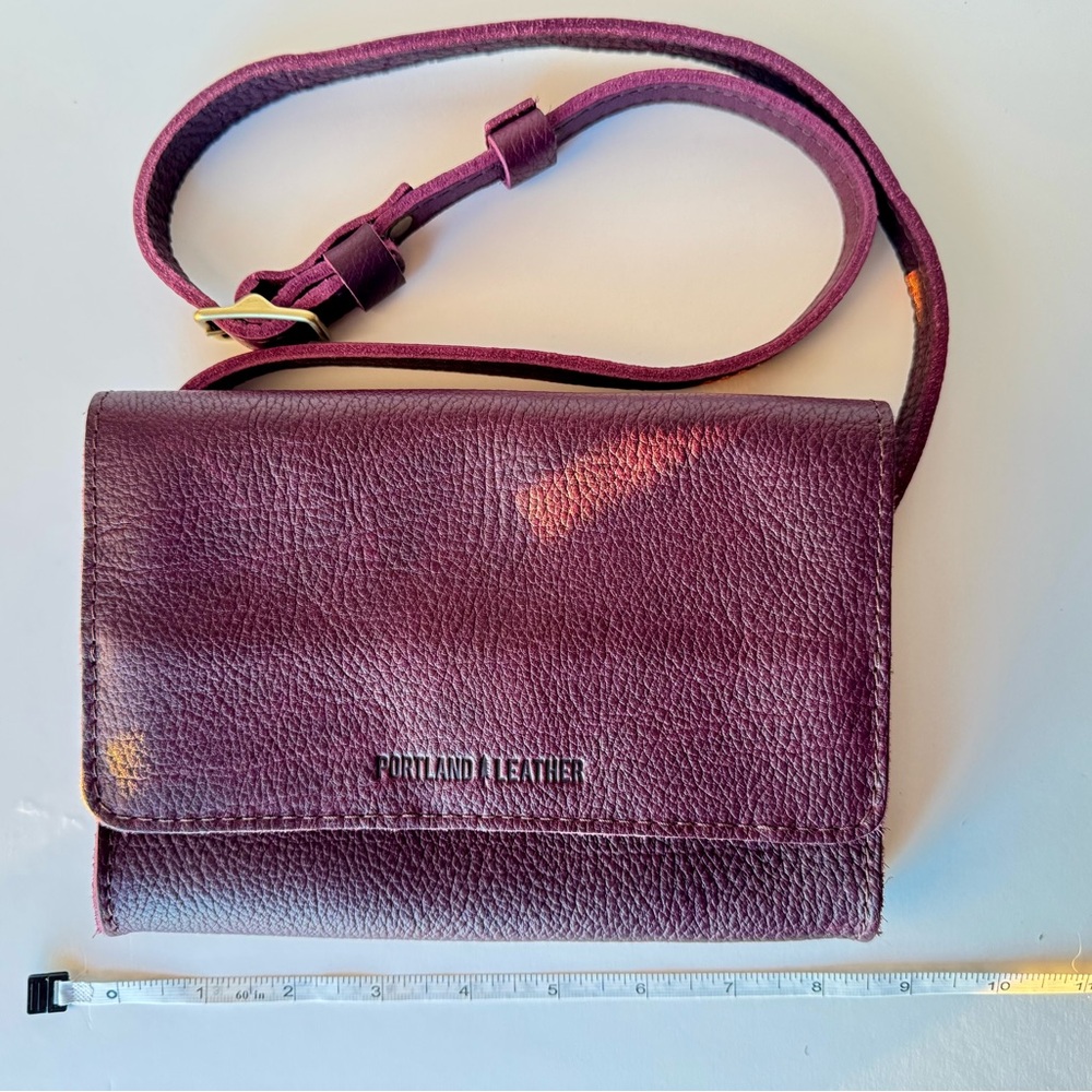 Portland Leather Belt Bag in Plum